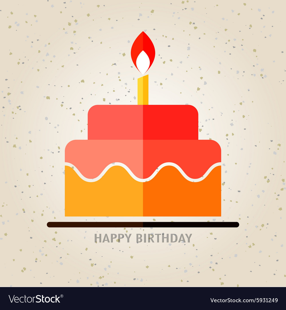 Birthday cake Royalty Free Vector Image - VectorStock