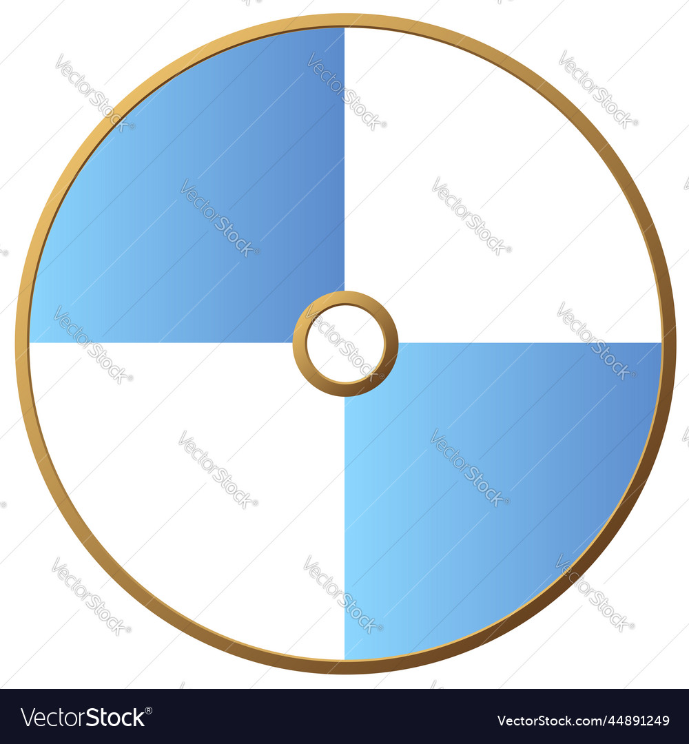 Gold Ring Divided Inside Into 4 Parts Of Copy Vector Image gold-ring-divided-inside-into-4-parts-of-copy-vector-image