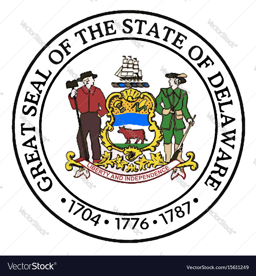 Great seal delaware Royalty Free Vector Image - VectorStock