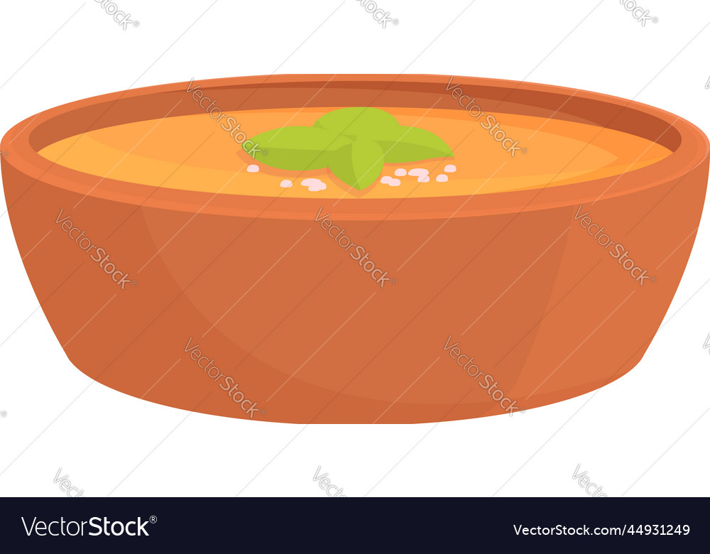 Tomato soup icon cartoon chinese food Royalty Free Vector