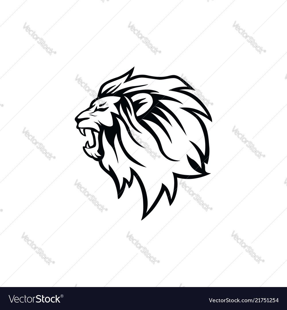 Wild Lion Head And Logo Icon Vector Illustration Stock Illustration -  Download Image Now - Lion - Feline, Vector, Logo - iStock