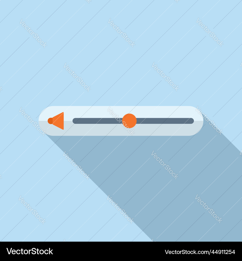 Player bar icon flat web interface Royalty Free Vector Image