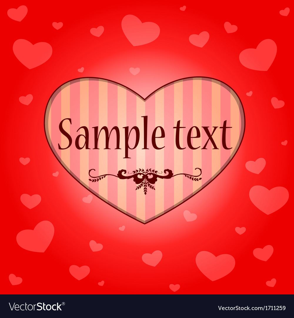 Background with hearts Royalty Free Vector Image