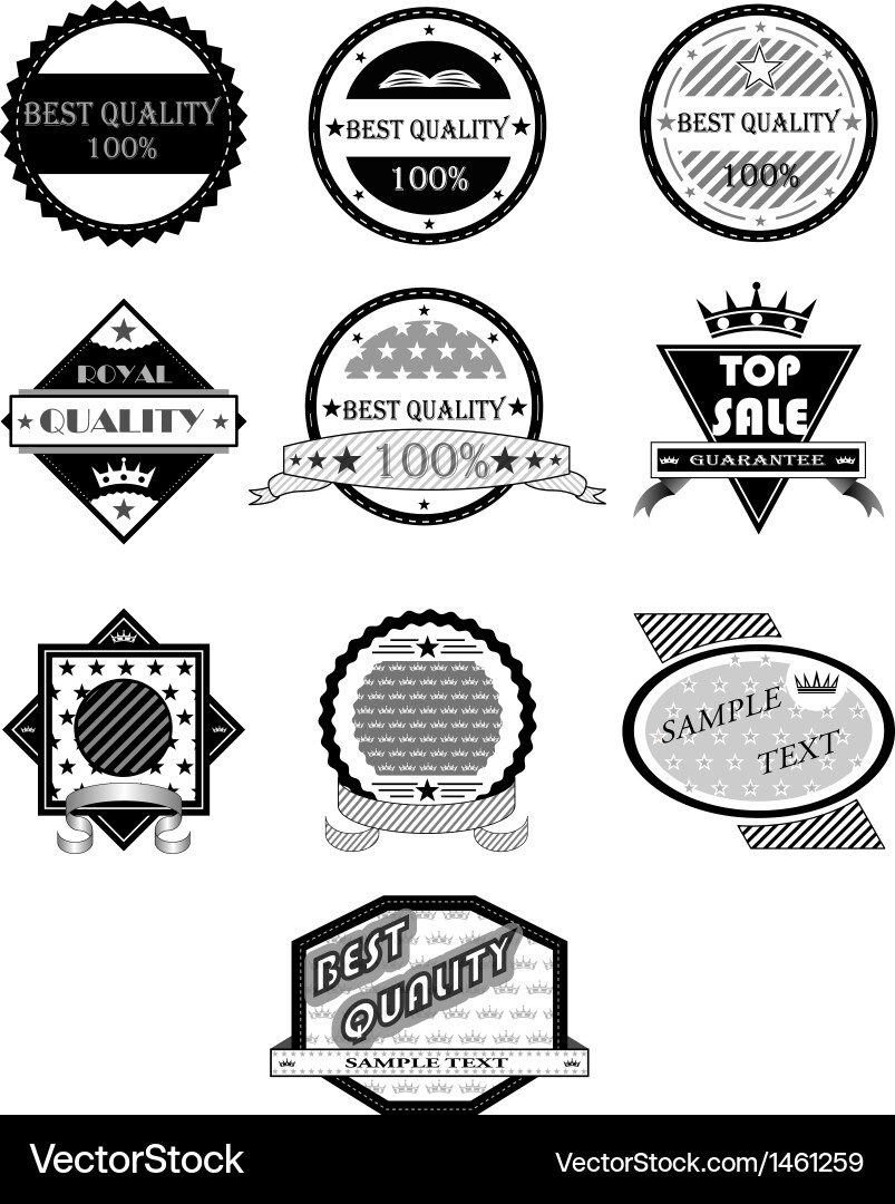 Badges set Royalty Free Vector Image - VectorStock