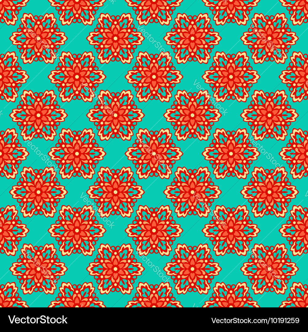 Seamless background with abstract ethnic pattern Vector Image