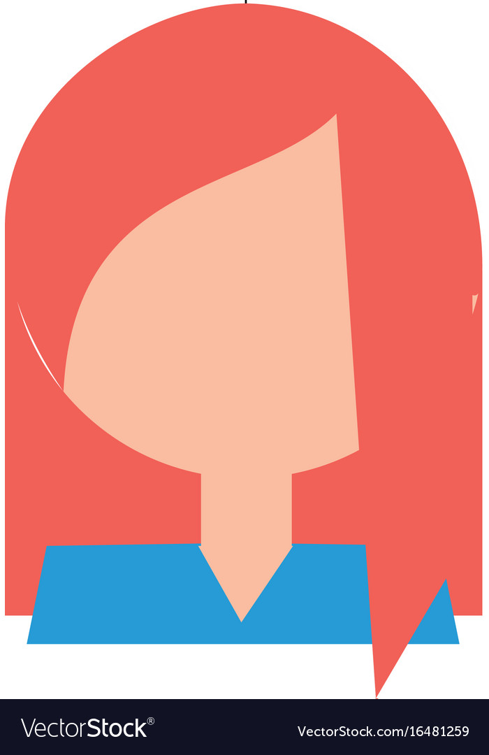 Woman Profile Cartoon Royalty Free Vector Image