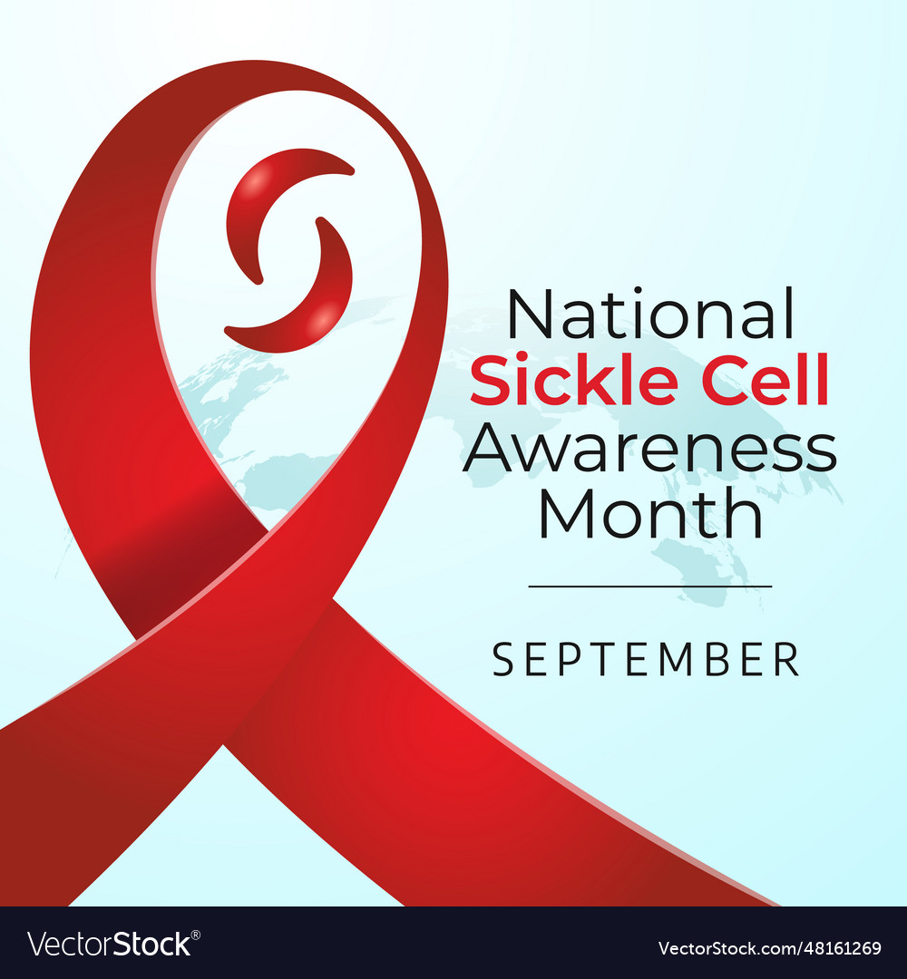 Graphic Of National Sickle Cell Awareness Month Vector Image