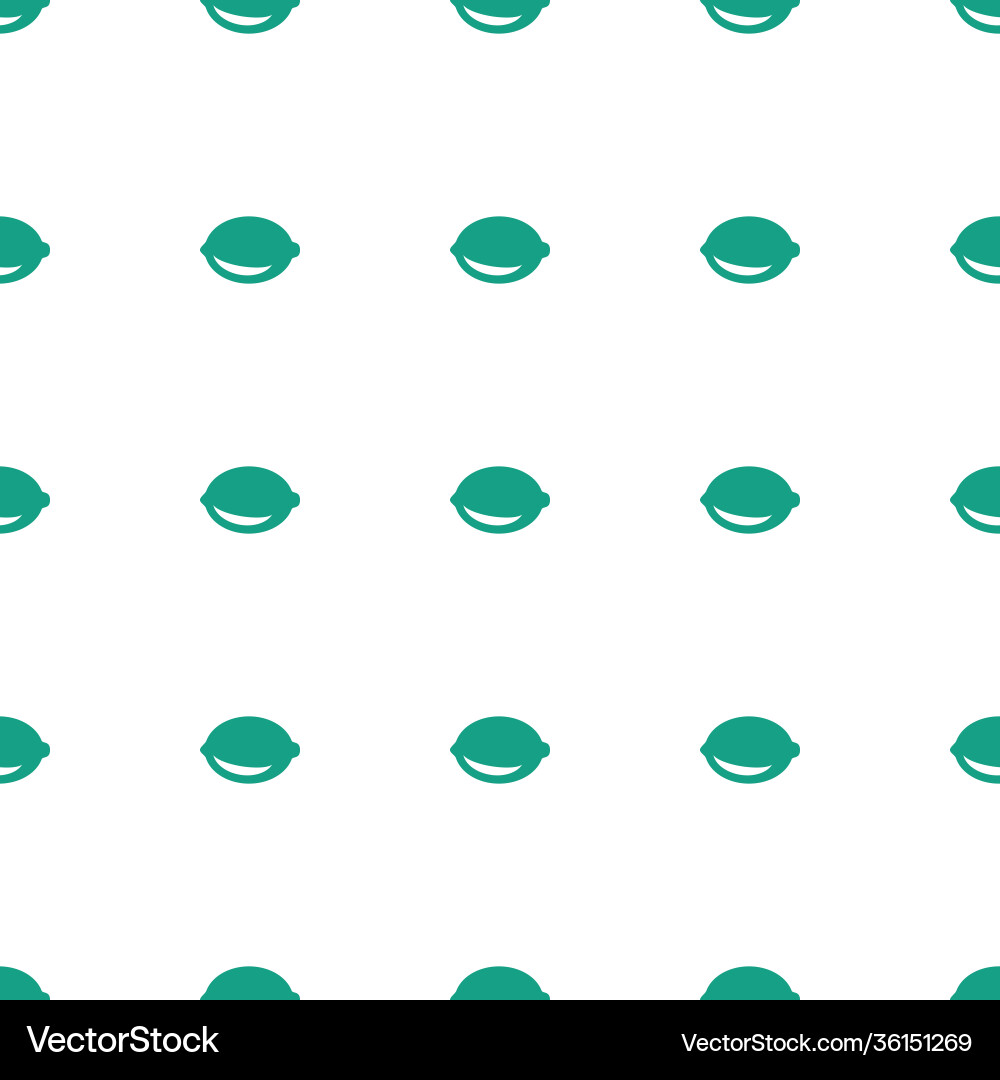 Lemon icon pattern seamless white background Vector Image