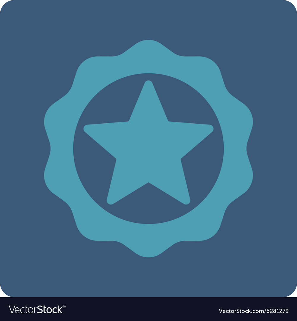 Award seal icon from buttons overcolor set Vector Image