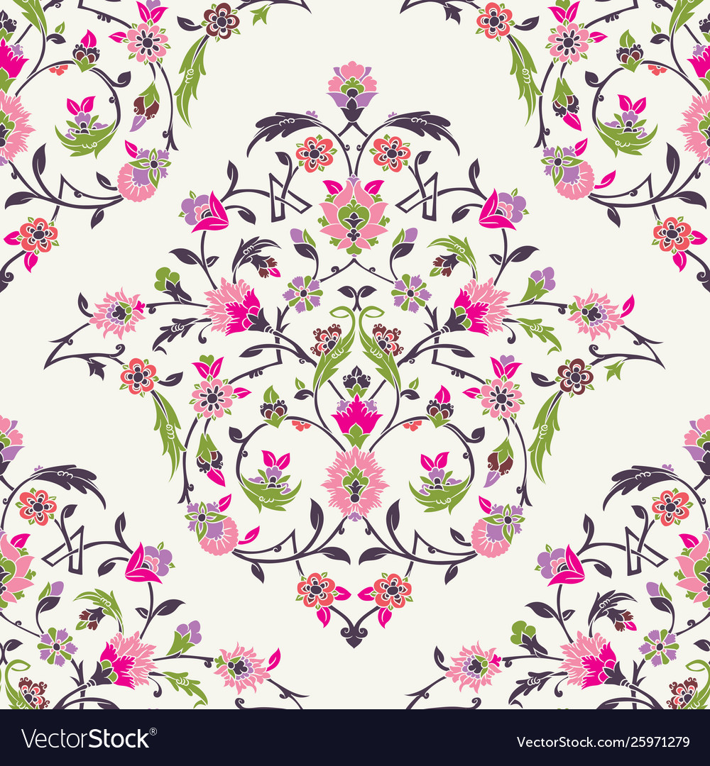 Classic ottoman turkish style floral pattern Vector Image
