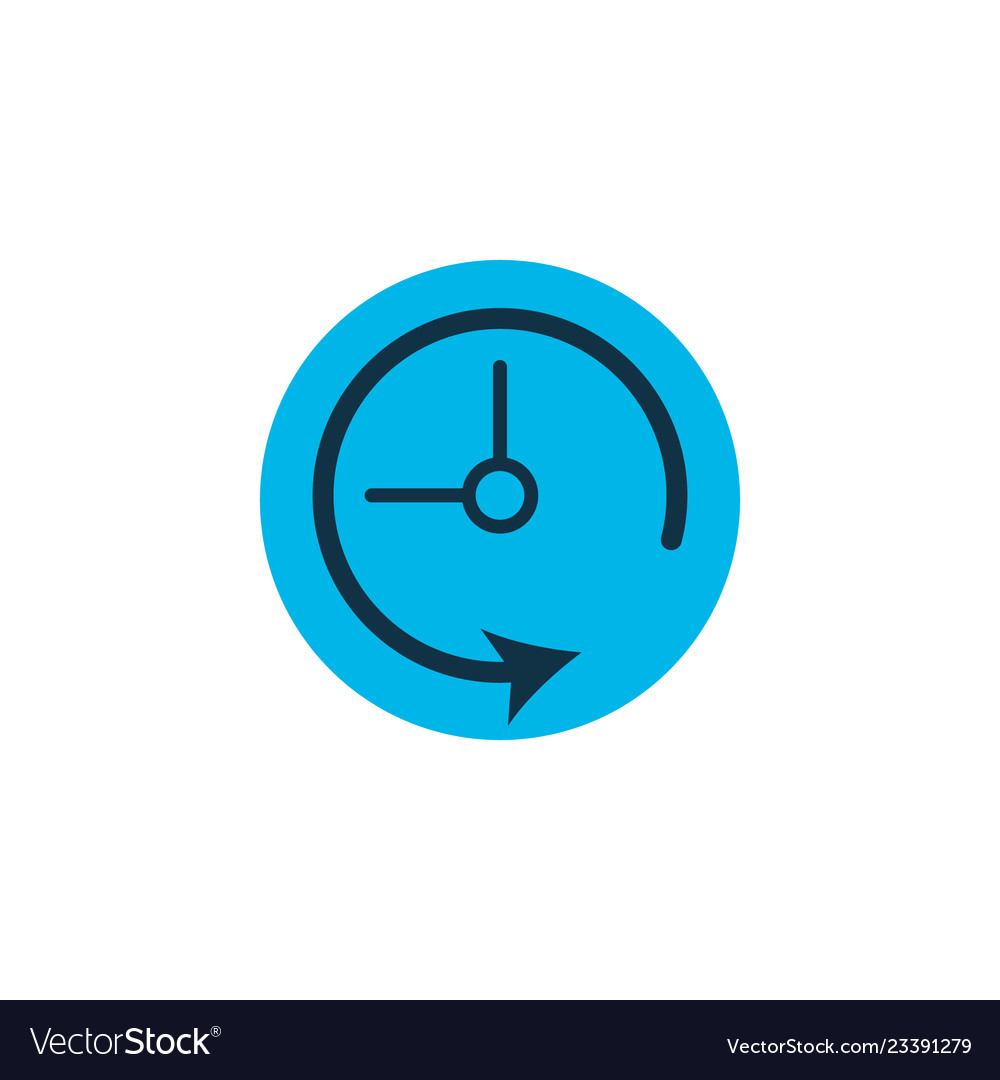 Deadline icon colored symbol premium quality Vector Image