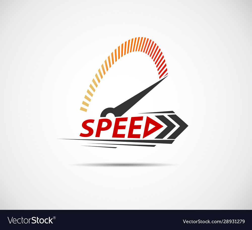 Speed logo racing event with main elements Vector Image