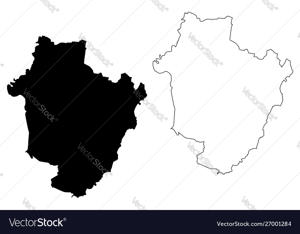 Hajdu-bihar county hungary hungarian counties map Vector Image