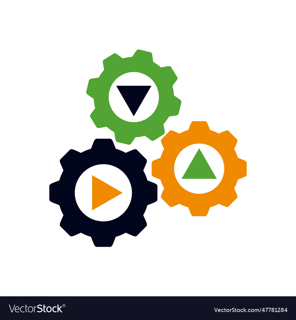 Management logo template icon brand identity Vector Image