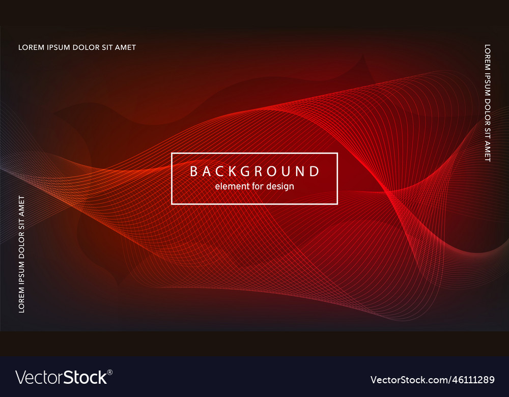 Abstract background wave element for design Vector Image