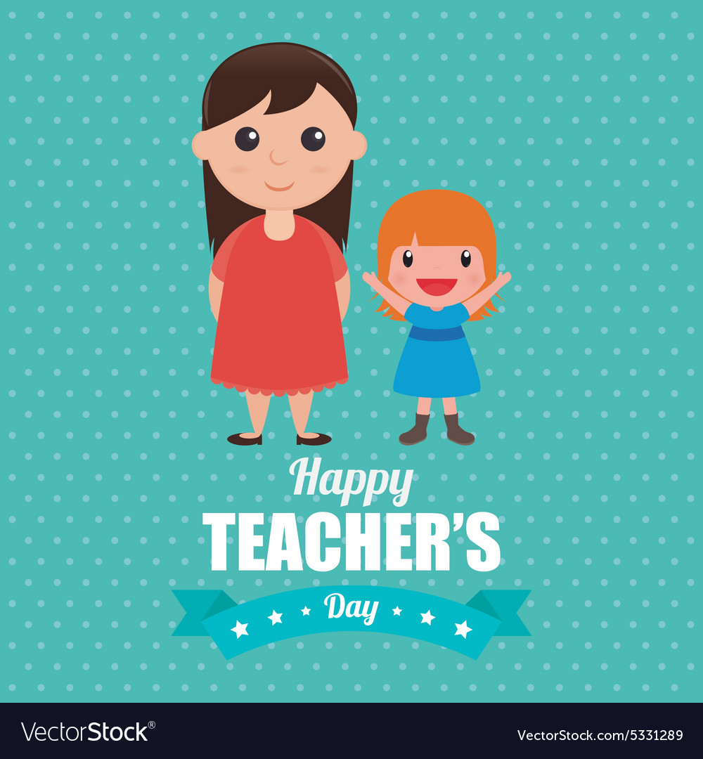 Abstract teachers day background with some special