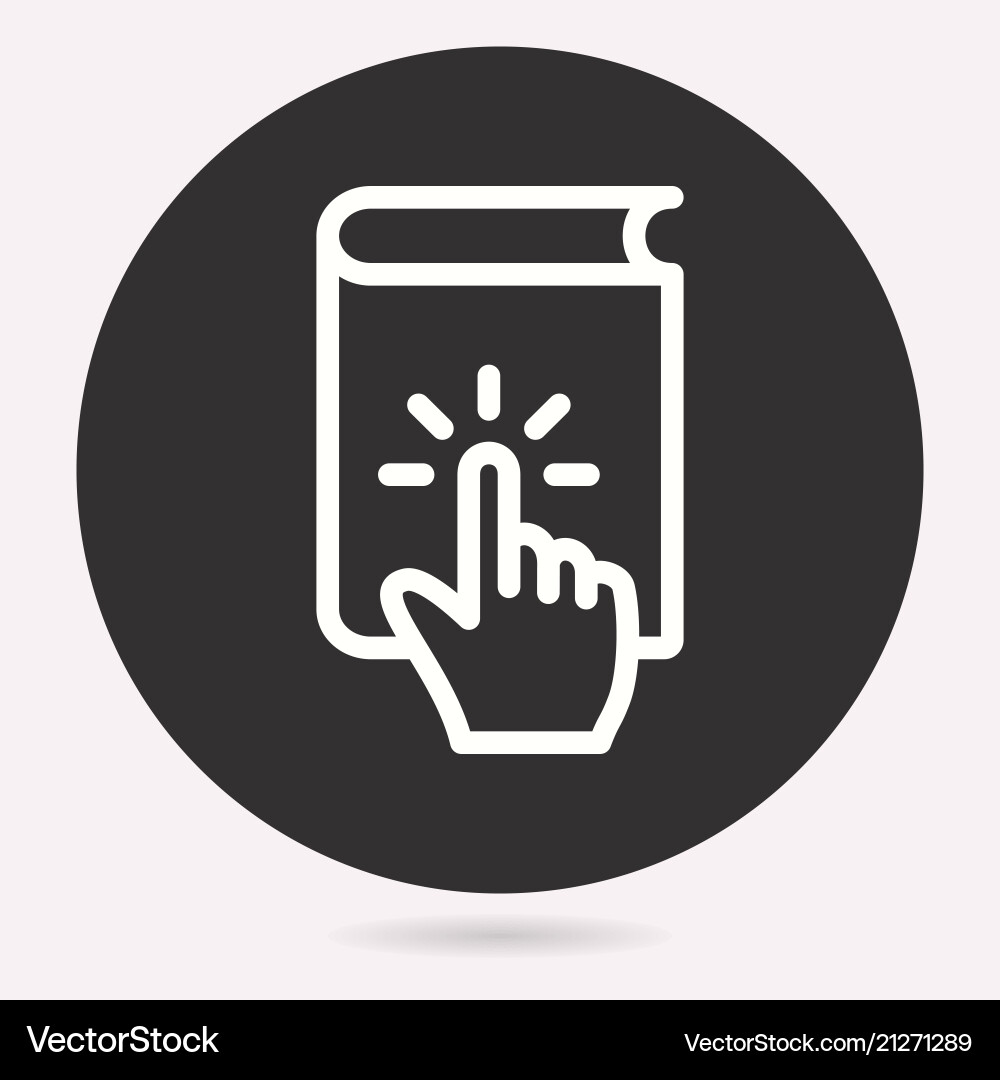 E-learning education icon learn academic study Vector Image