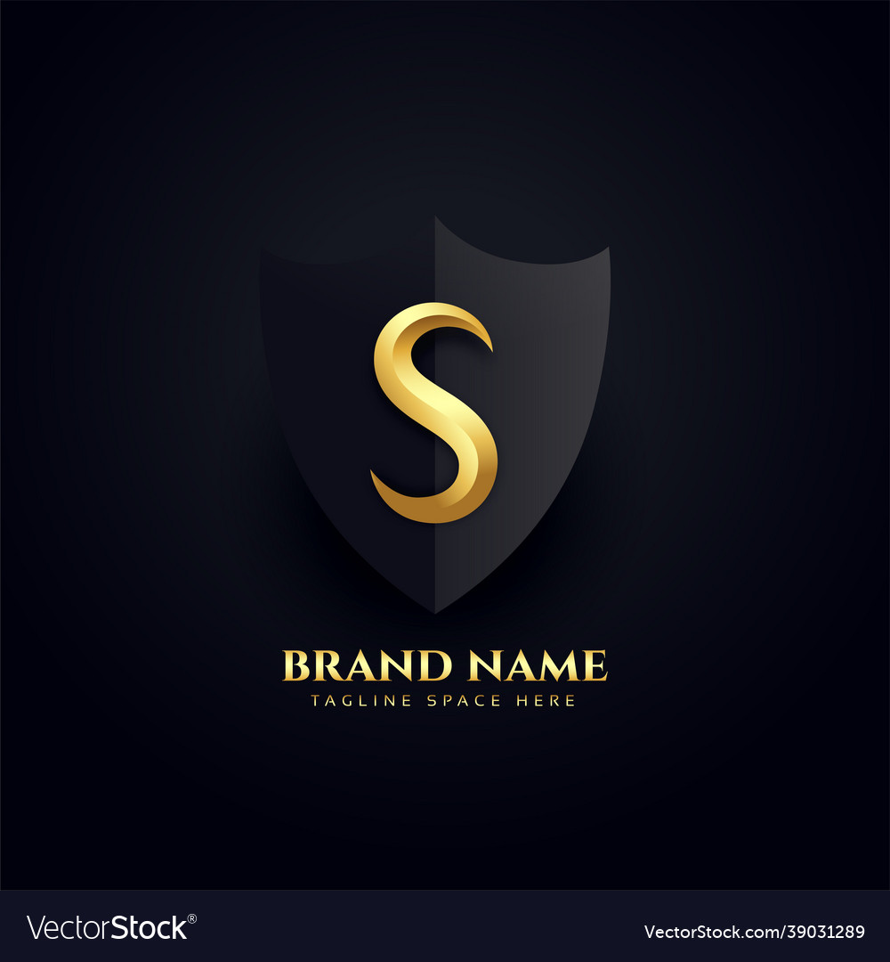 Elegant letter s logo royal concept design Vector Image