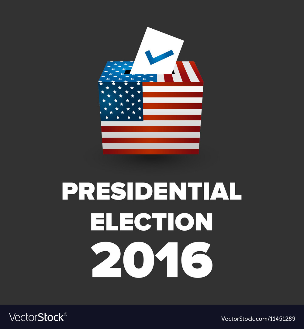 Presidential election usa 2016 Royalty Free Vector Image