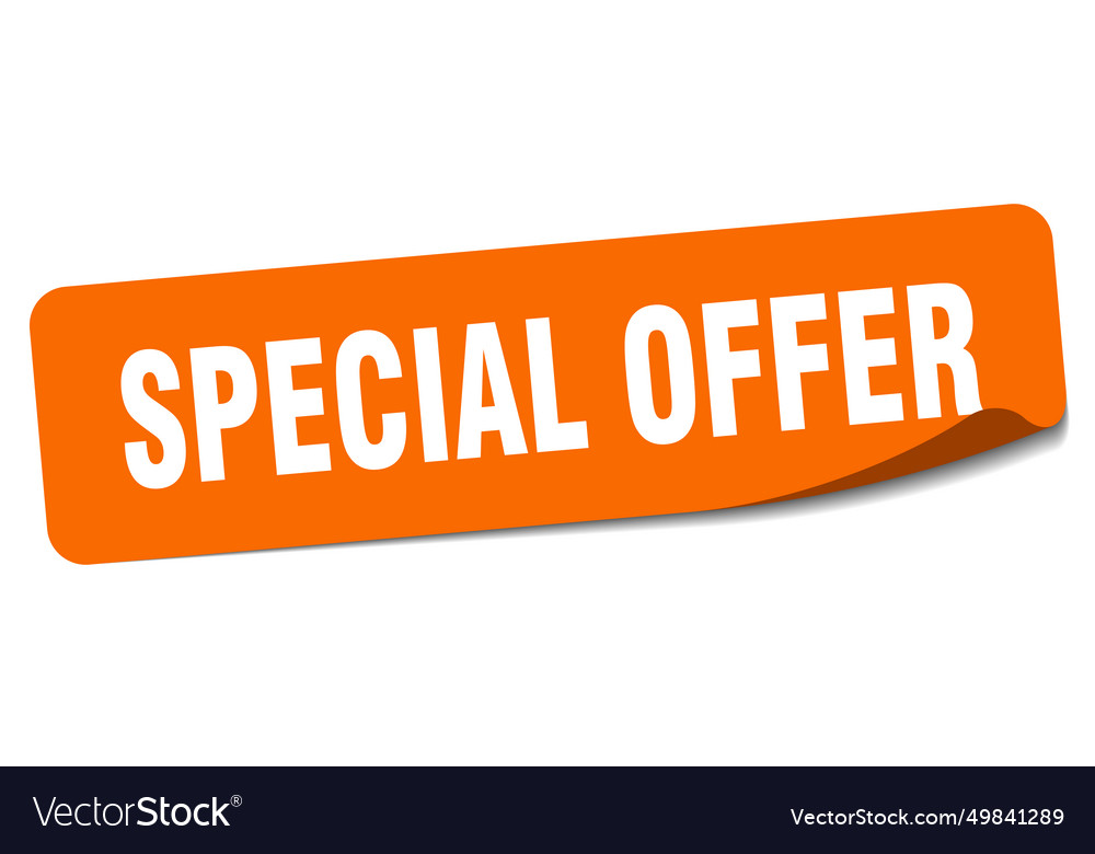 Special Offer Sticker Label Royalty Free Vector Image