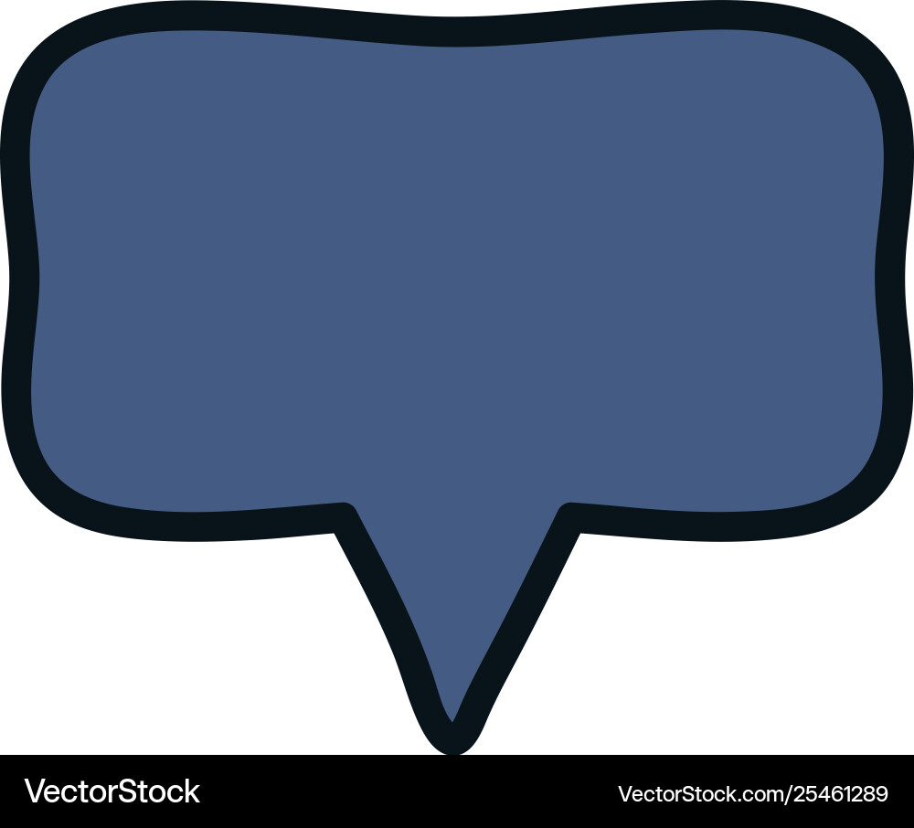 Speech bubble message icon Royalty Free Vector Image