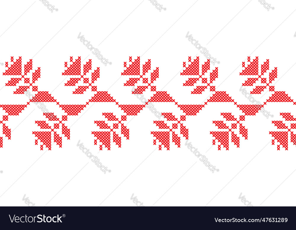 Ukrainian hop wavy ornament seamless Royalty Free Vector