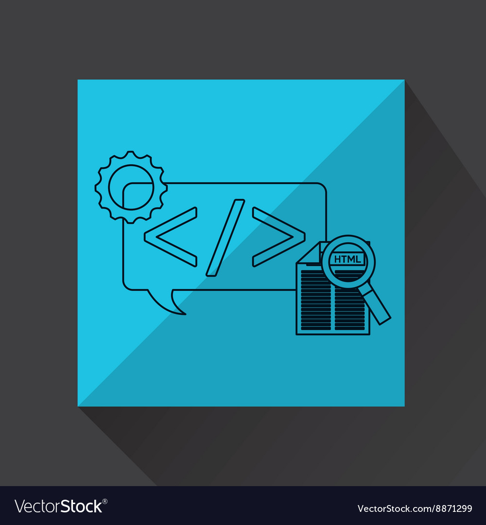 Programming language design Royalty Free Vector Image