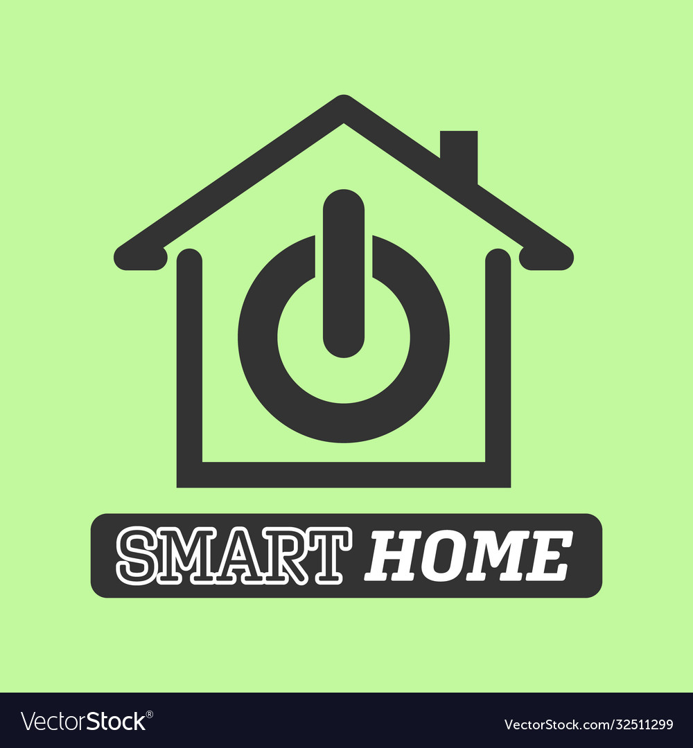 Smart home icon for websites apps logos logos Vector Image