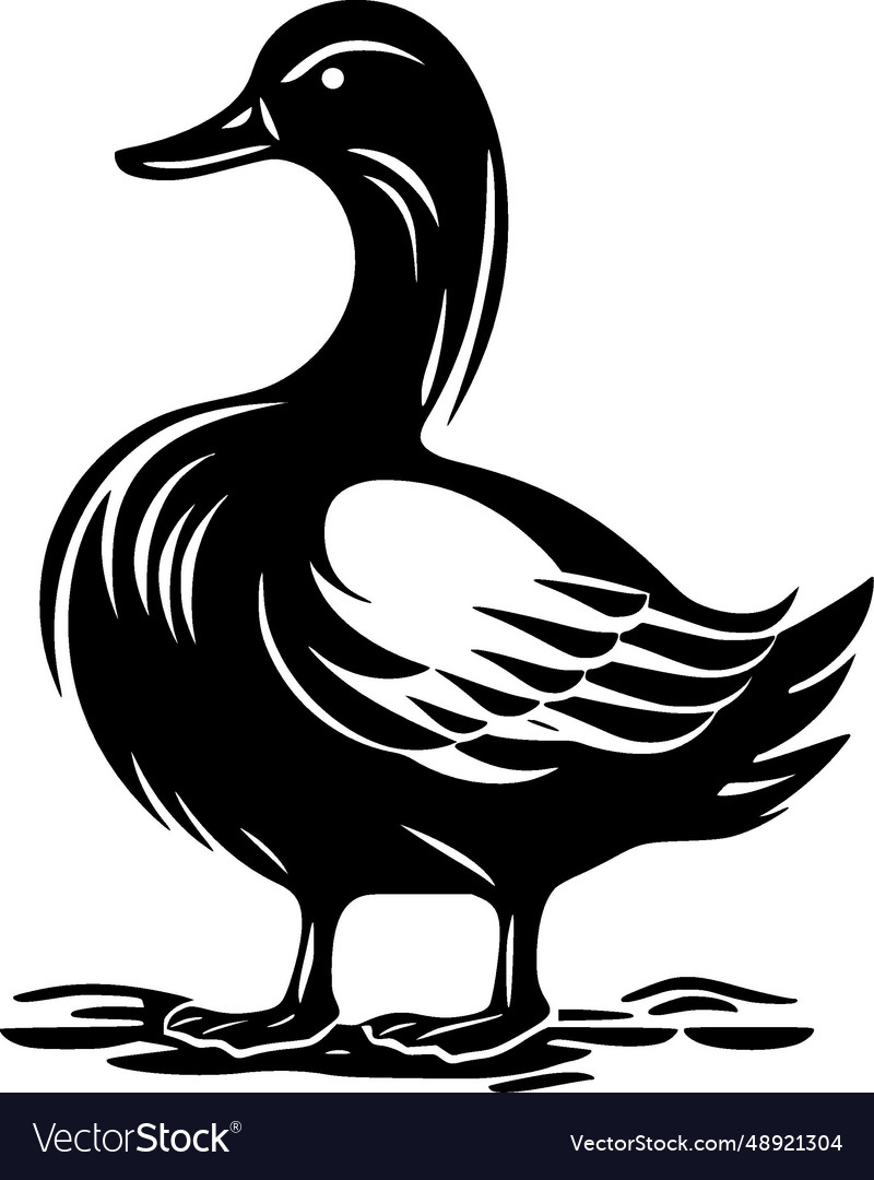 Duck - high quality logo ideal for t-shirt Vector Image