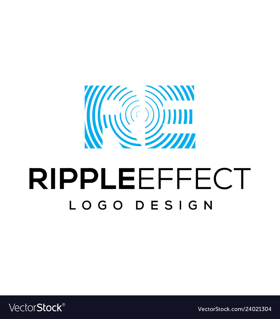 ここへ到着する Ripple Effect Logo - マッチョな髪型