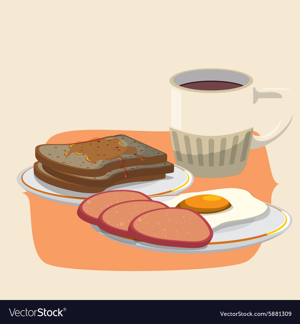 Breakfast design Royalty Free Vector Image - VectorStock