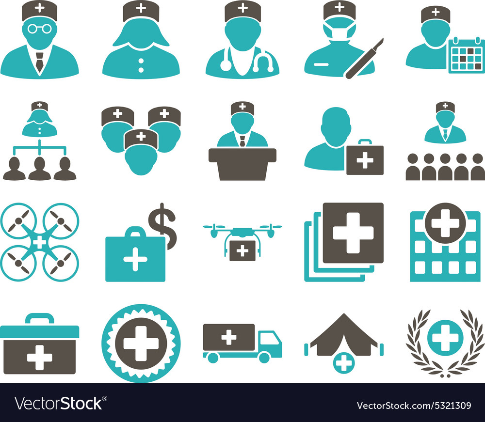 Medical icon set Royalty Free Vector Image - VectorStock