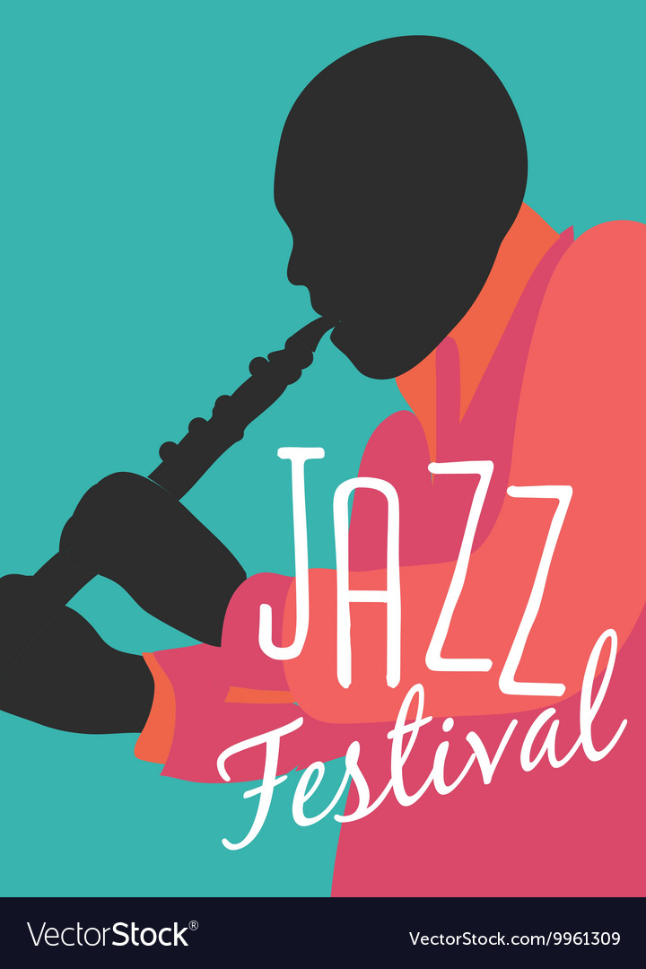 Retro Jazz festival Poster Royalty Free Vector Image