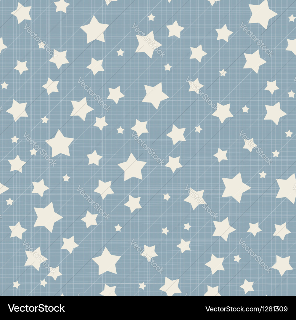 Seamless stars pattern Royalty Free Vector Image