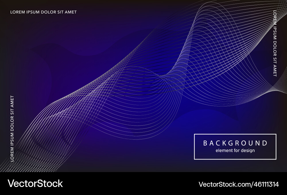 Abstract background wave element for design Vector Image