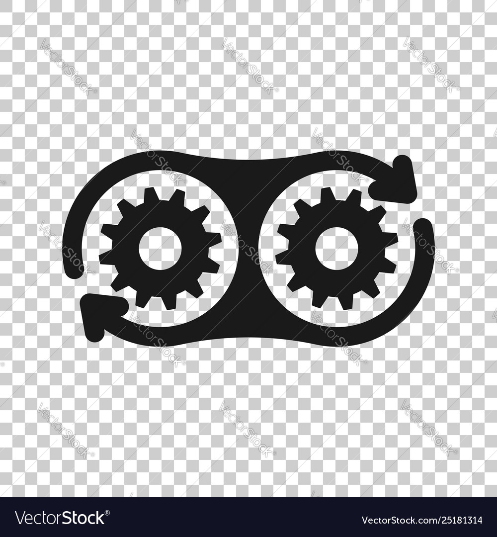 Development icon in transparent style devops Vector Image
