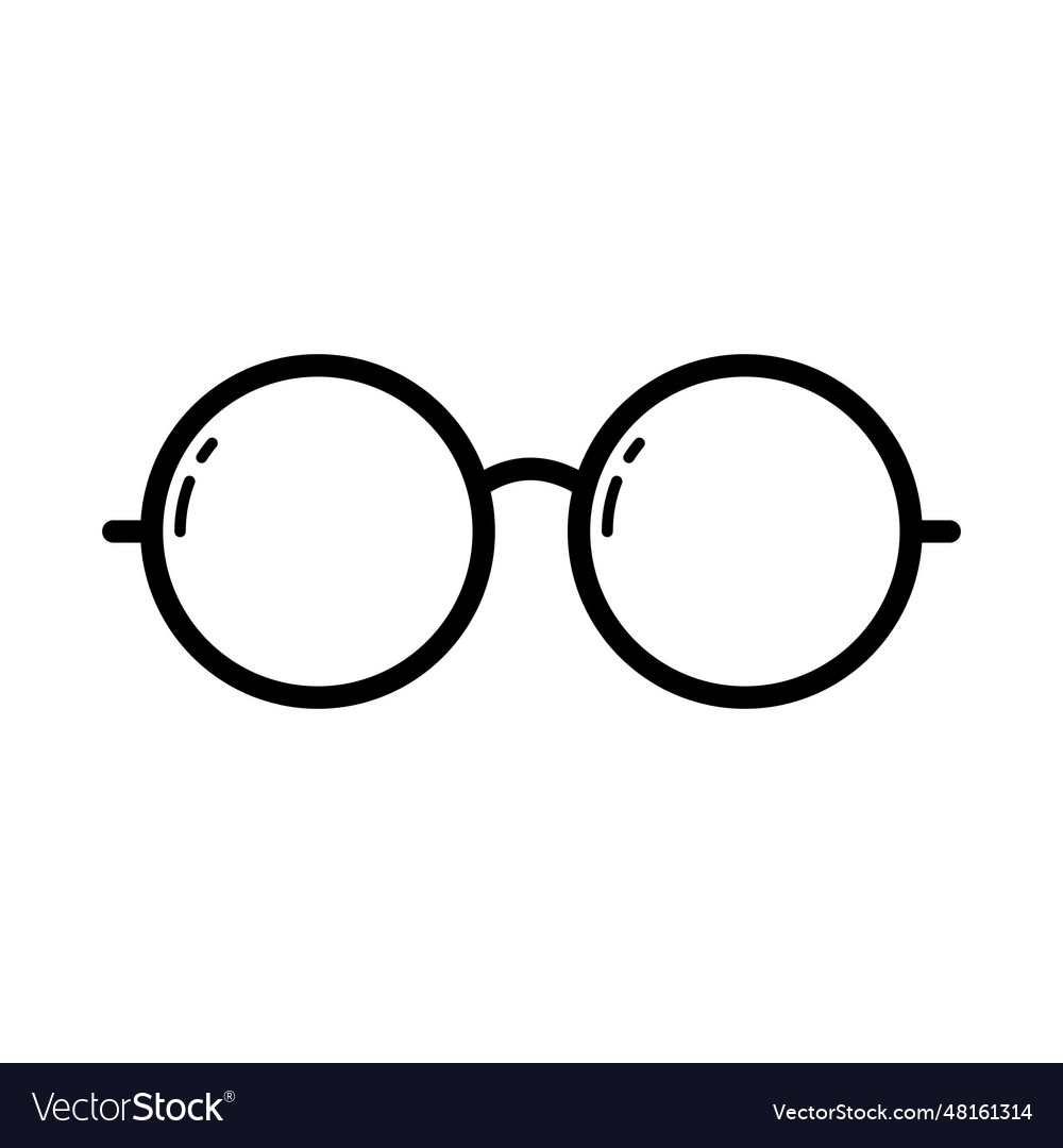 Glasses Outline Style Icon Royalty Free Vector Image 8202