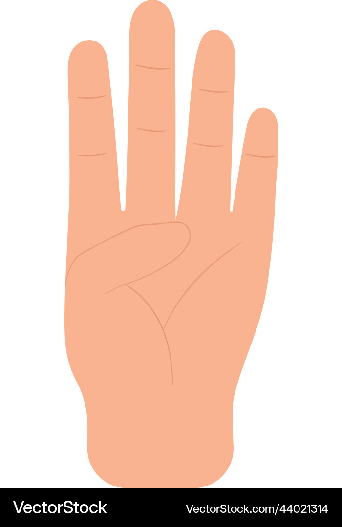 WHAT IS THE MEANING OF FOUR FINGERS UP visual data 6