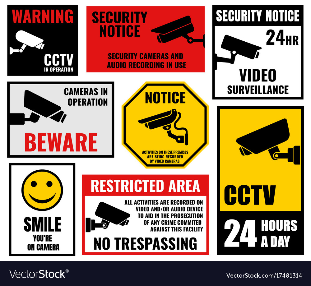 Security Camera Signs Download Free