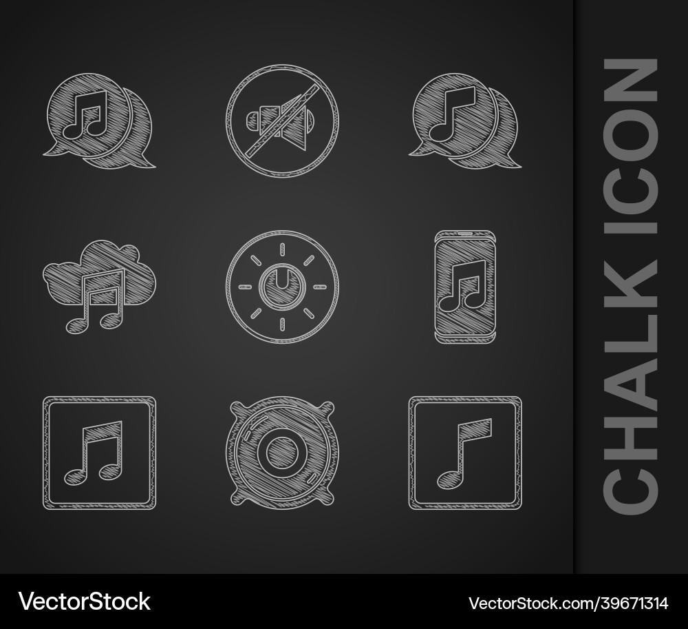 Set dial knob level technology settings stereo Vector Image