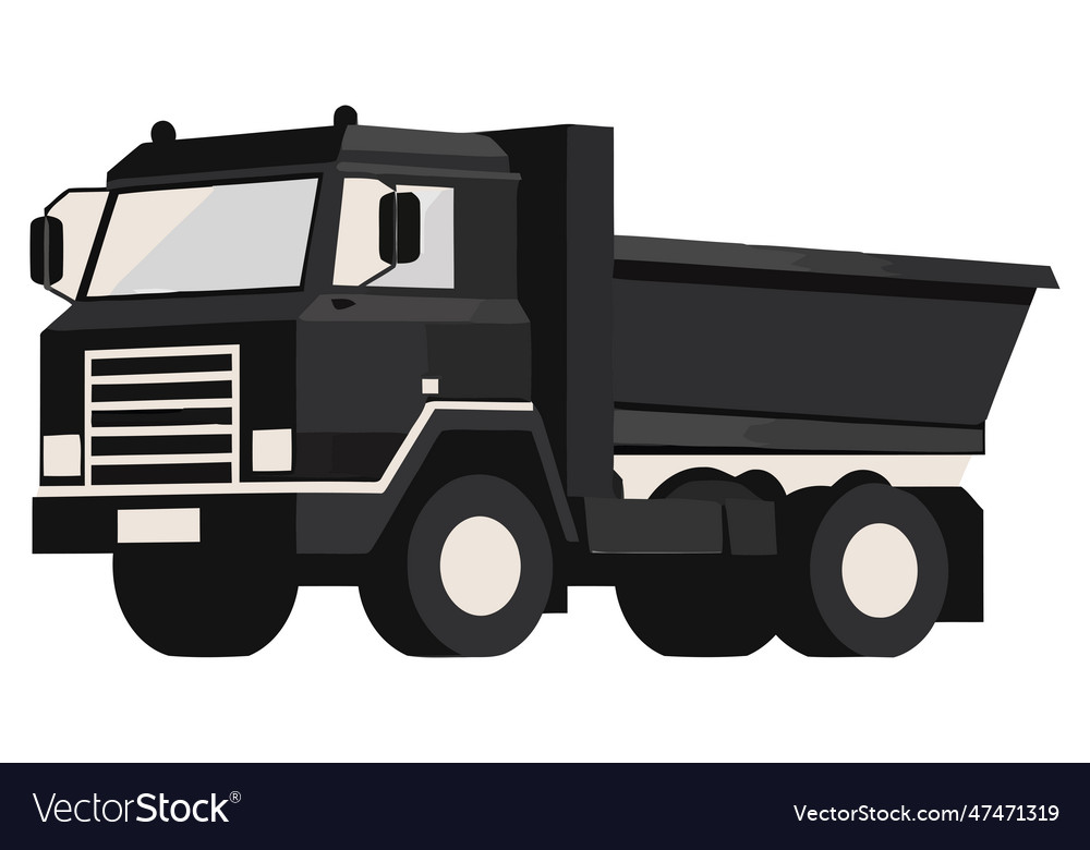 Black truck design Royalty Free Vector Image - VectorStock
