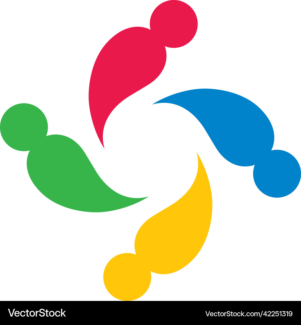Community logo template Royalty Free Vector Image