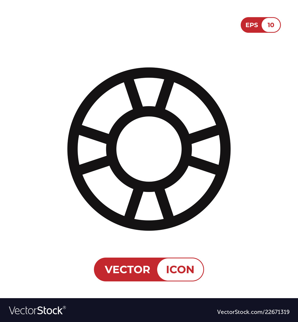 Lifesaver icon Royalty Free Vector Image - VectorStock