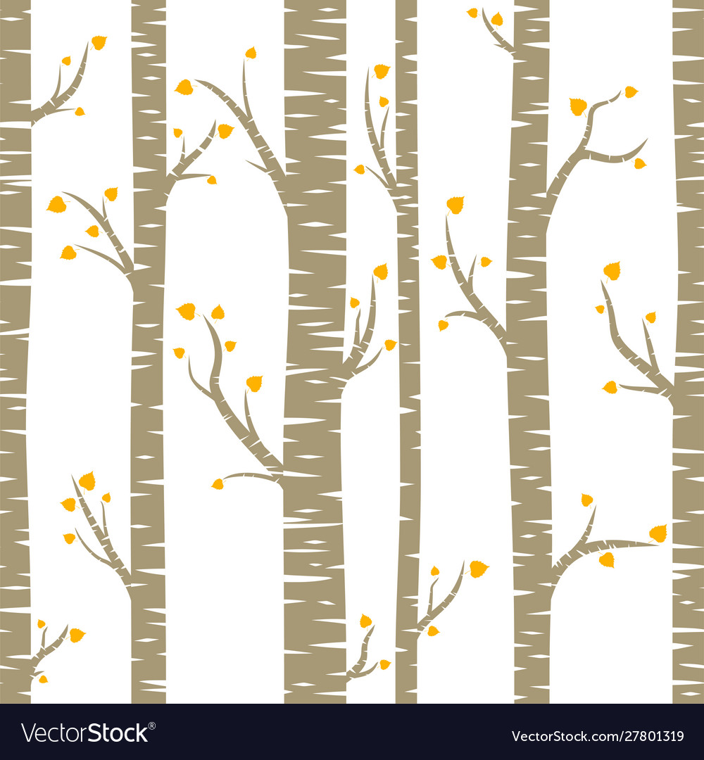 Seamless background with tree Royalty Free Vector Image