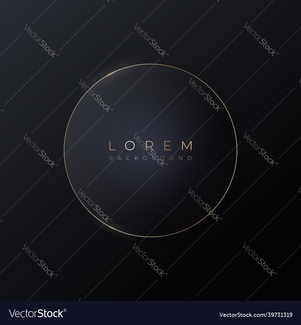 Soft pink round 3d background shape with gold vector image Soft pink round 3d background shape with gold