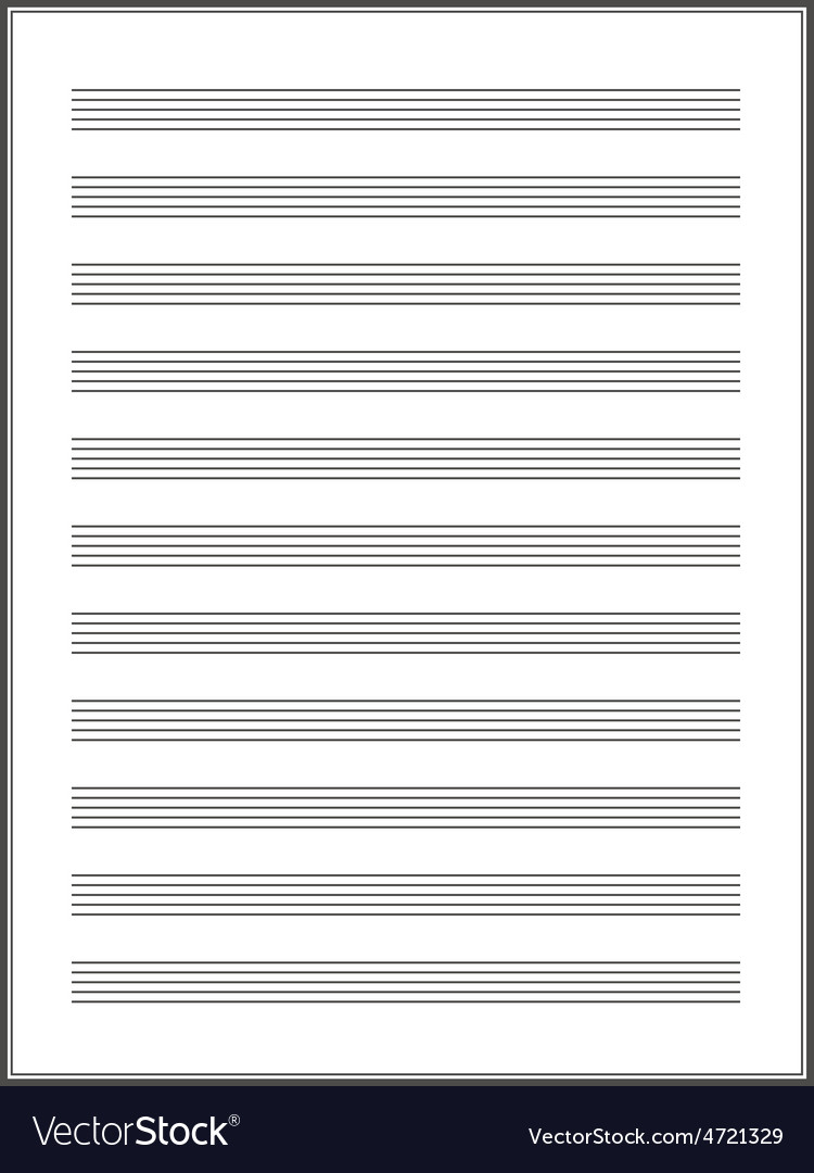 Music Notes Paper Template