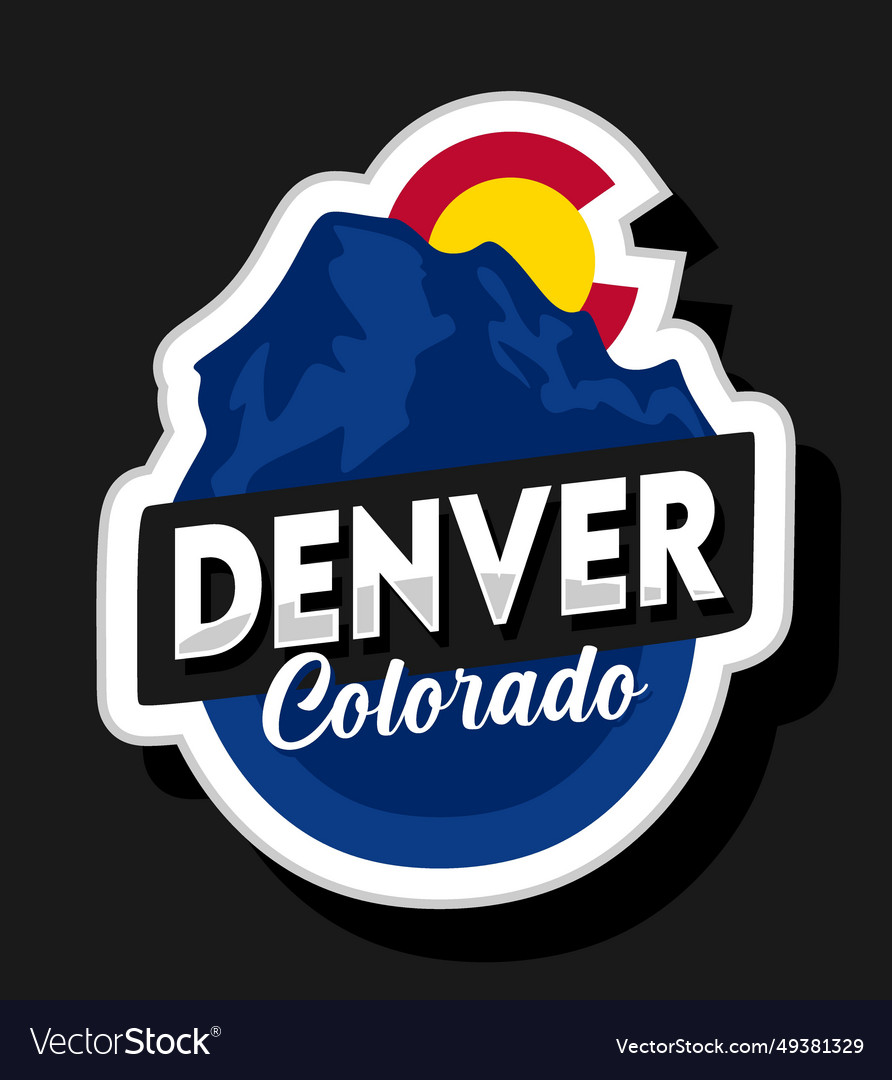 Denver colorado united states of america Vector Image