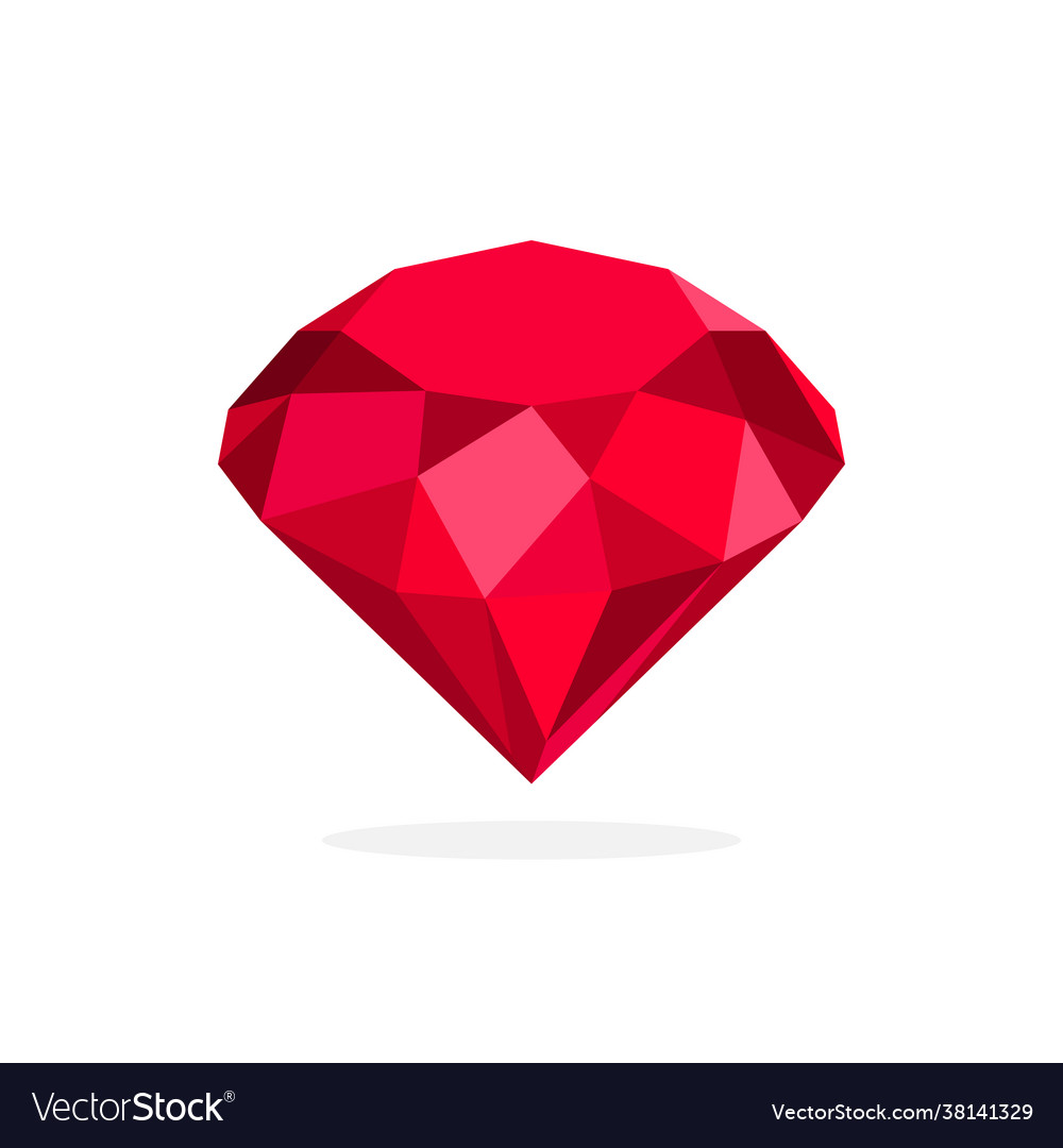 Diamond polygon image Royalty Free Vector Image