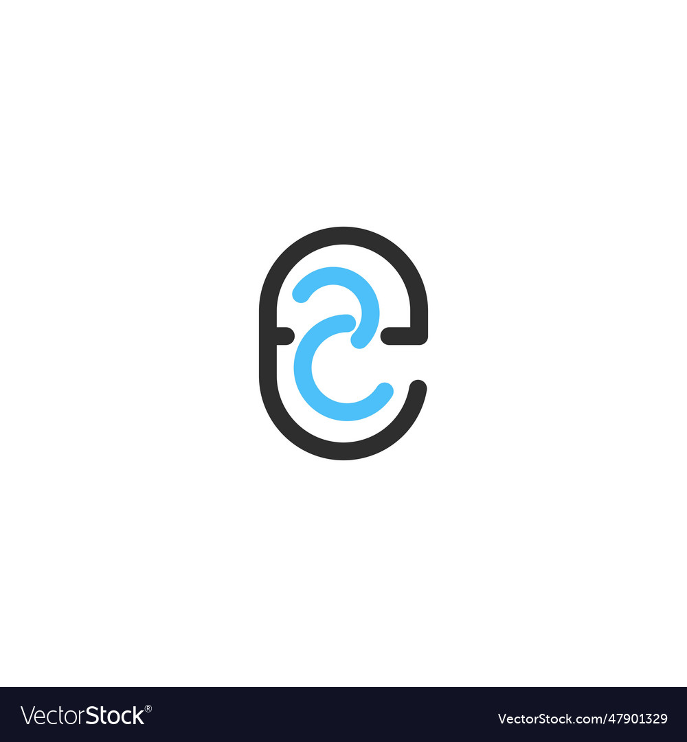 Ear hearing logo creative design template Vector Image