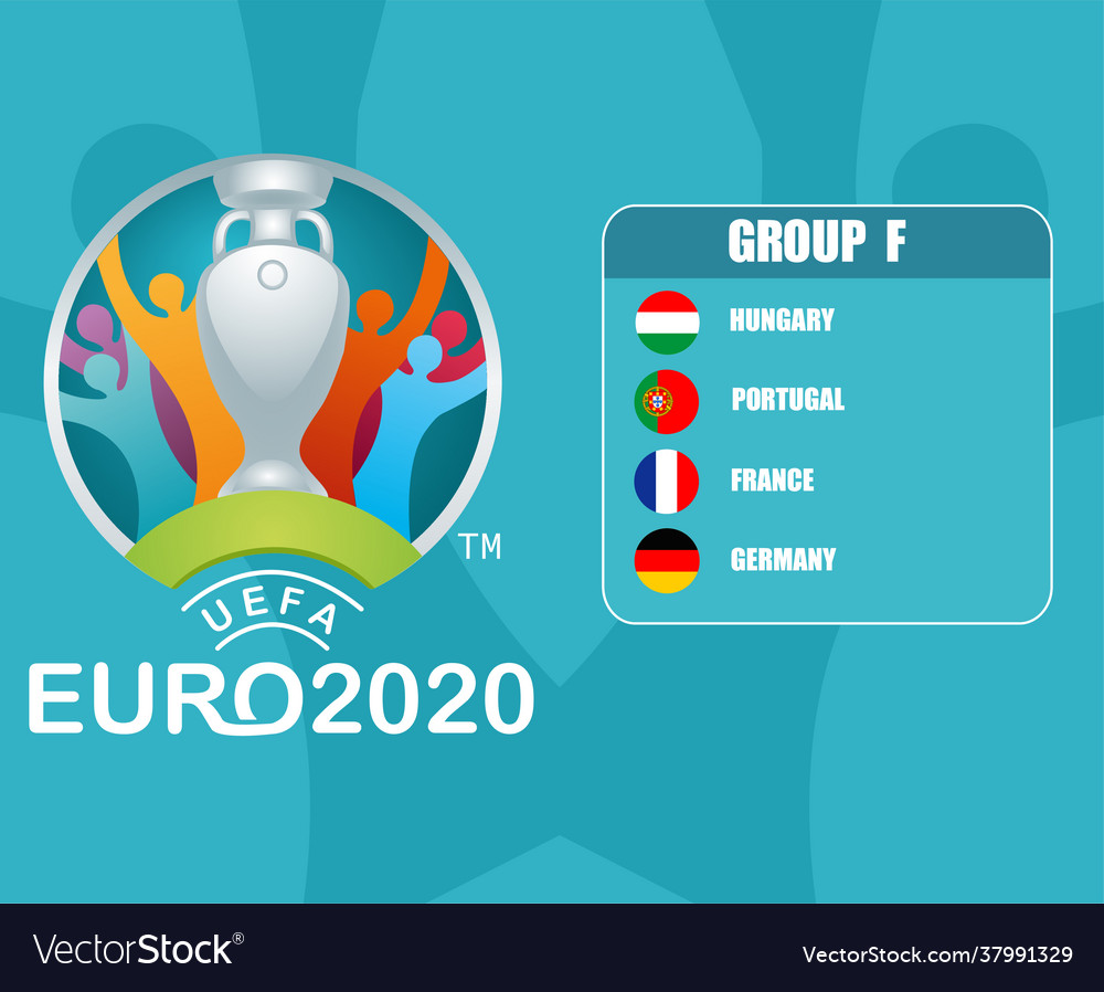 Euro 2020 group f Royalty Free Vector Image - VectorStock